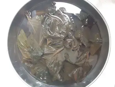 소금물에-삭힌-깻잎을-찬물에-우려-짠맛-제거하기