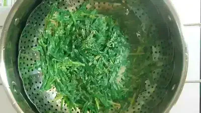 콩가루부추찜-3분-찌기